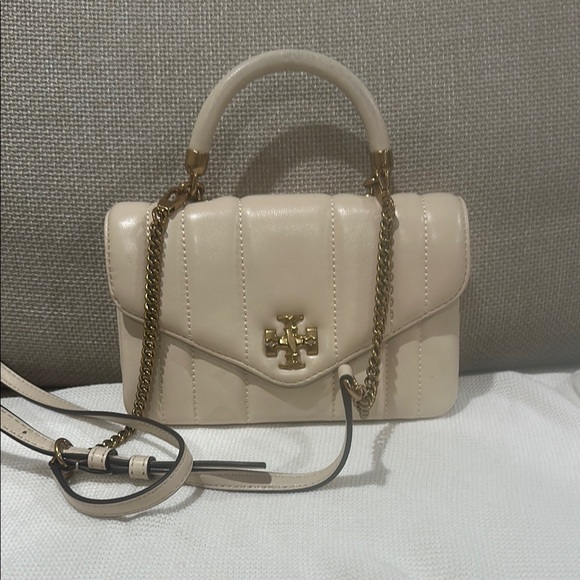 Tory Burch Cream Crossbody Bag with Gold Accents - Picture 1 of 6